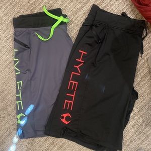 Set of Men’s Hylete active shorts sz L